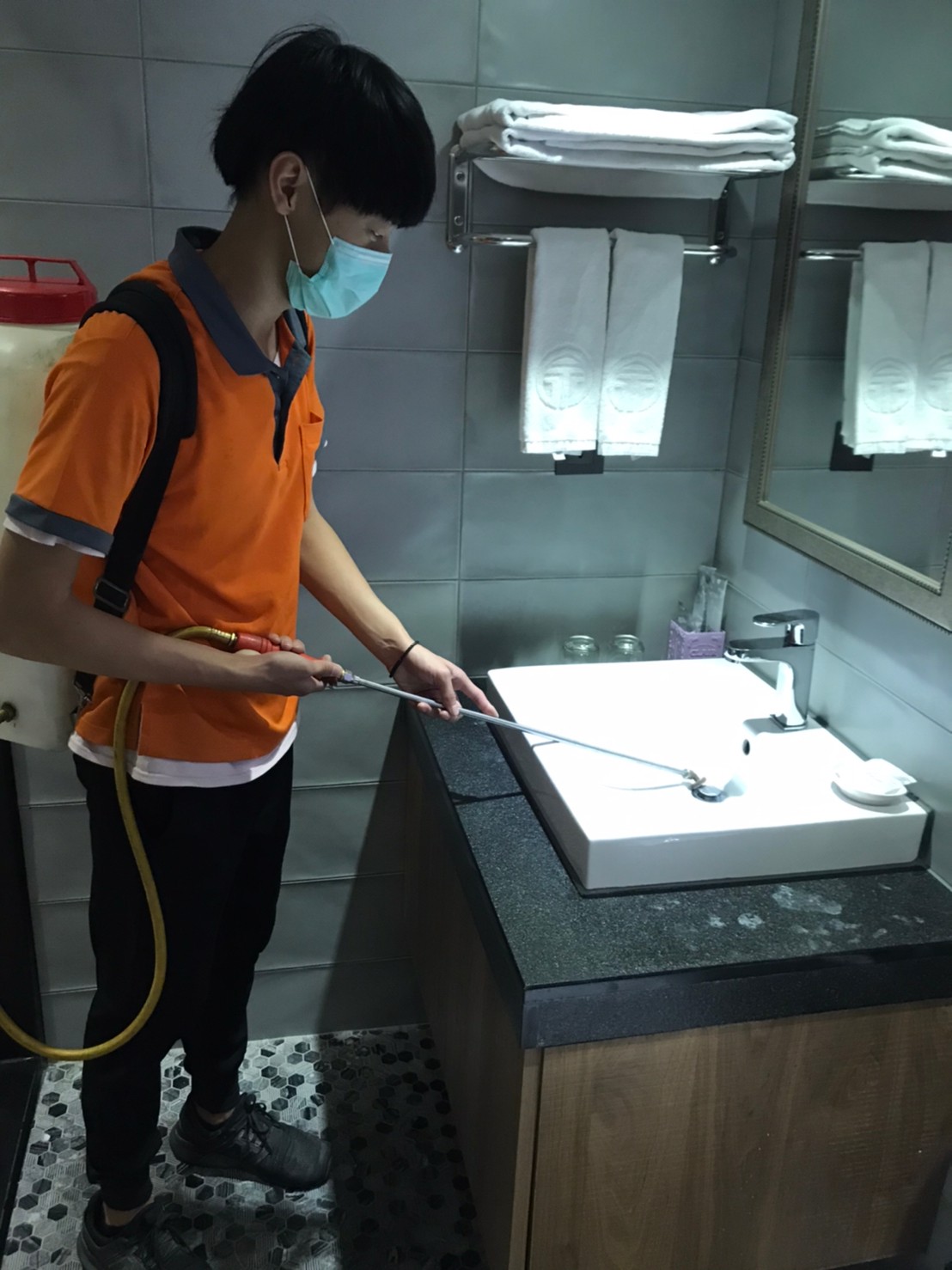 飯店定期消毒(洗手台)